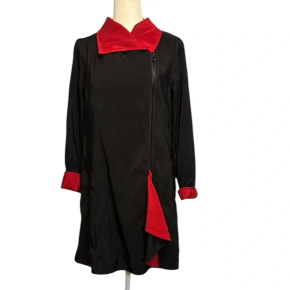 Black & Red Reversible Coat - Picture 1 of 4